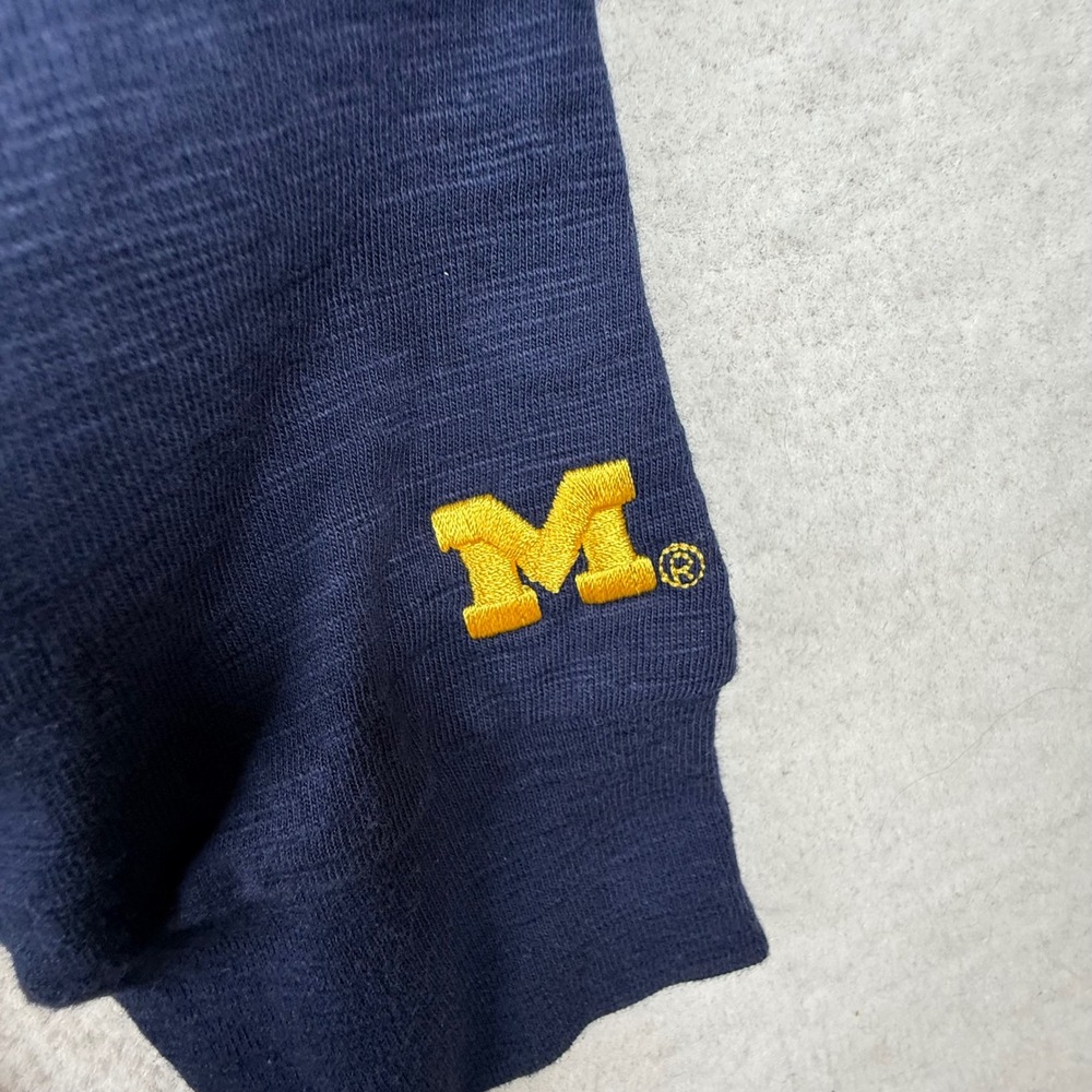 PINK Victoria Secret Shirt Michigan Wolverines Rugby Polo Large preppy gameday - Picture 6 of 12